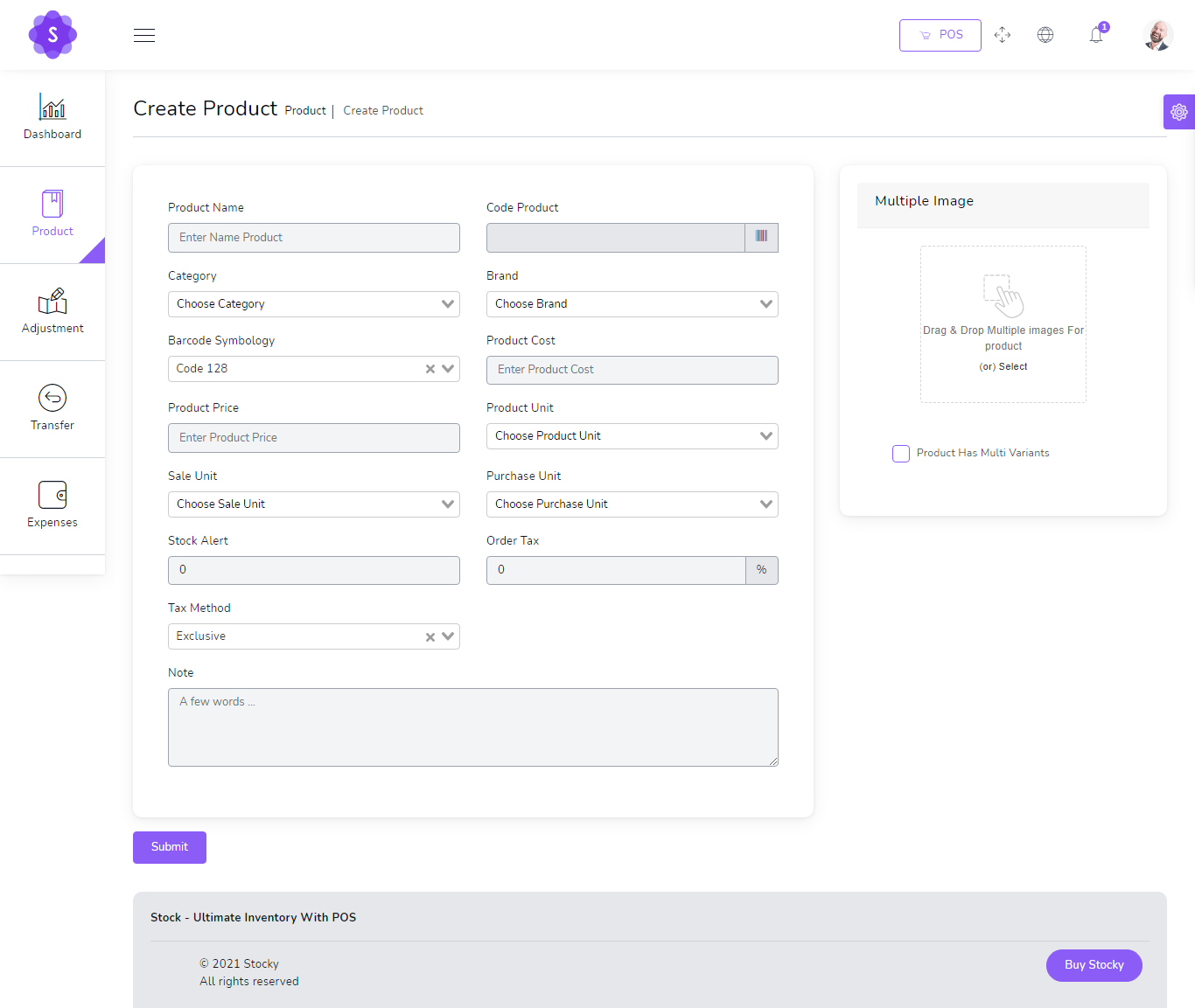Create product