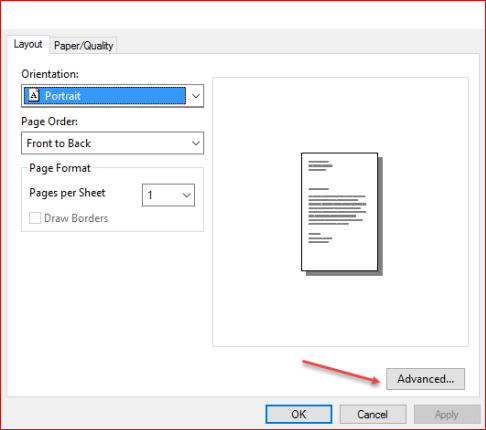 Printer setup 2